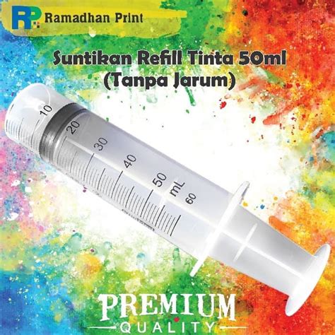 Jual Suntikan Tinta 50ml Spuid Ukuran 50ml Tanpa Jarum Shopee