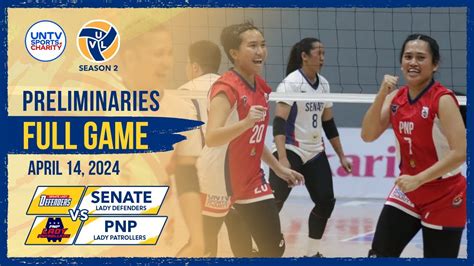 Senate Lady Defenders Vs Pnp Lady Patrollers Full Game April