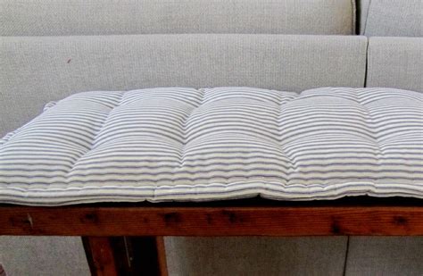 Bench Pad Custom Bench Cushion Ticking Stripe Window Seat