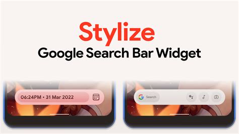 stylize google search bar widget  android  powerful xiaomiuinet