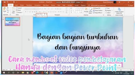 CARA MEMBUAT VIDEO PEMBELAJARAN DENGAN POWERPOINT YouTube