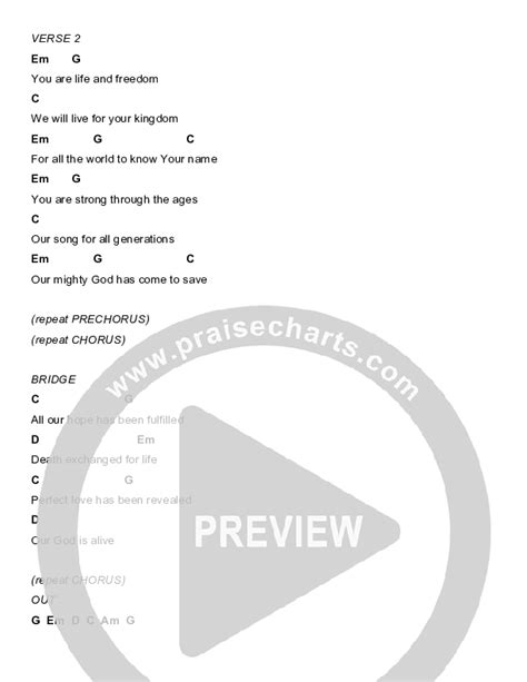 Our Great God Chords PDF (Casey Darnell / North Point Worship) - PraiseCharts