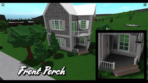 How To Build A Front Porch In Bloxburg Youtube