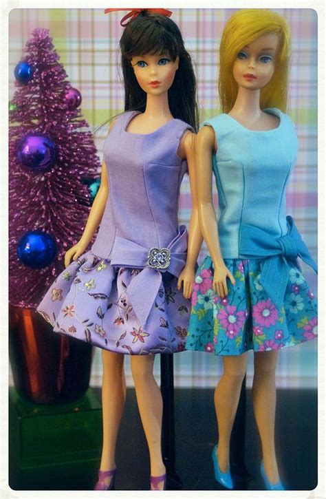 Twist N Turn Barbie And Color Magic Barbie Wearing OOAK Handmade