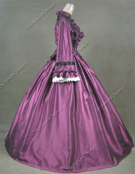 Victorian Civil War Dickens Christmas Caroler Ball Gown Dress Theater