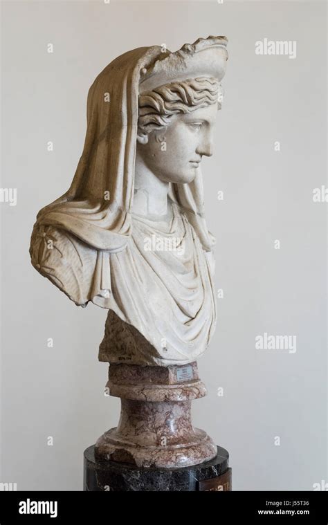 Rome Italy Bust Of Demeter Ancient Greek Goddess Of The Harvest