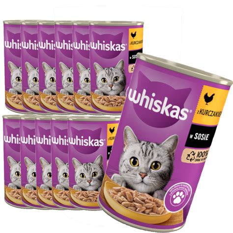 Whiskas Adult Puszka X G Kurczak Mokra Karma W Sosie Dla Doros Ych