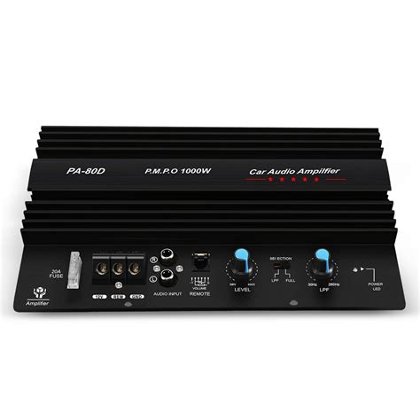 V W Mono Car Audio Power Amplifier Powerful Bass Pa D