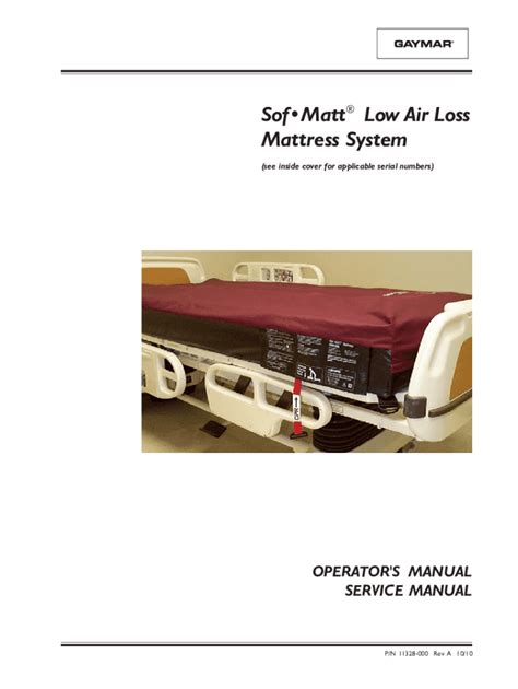 Fillable Online Dyna Form Low Air Loss Operation Manual En Fax