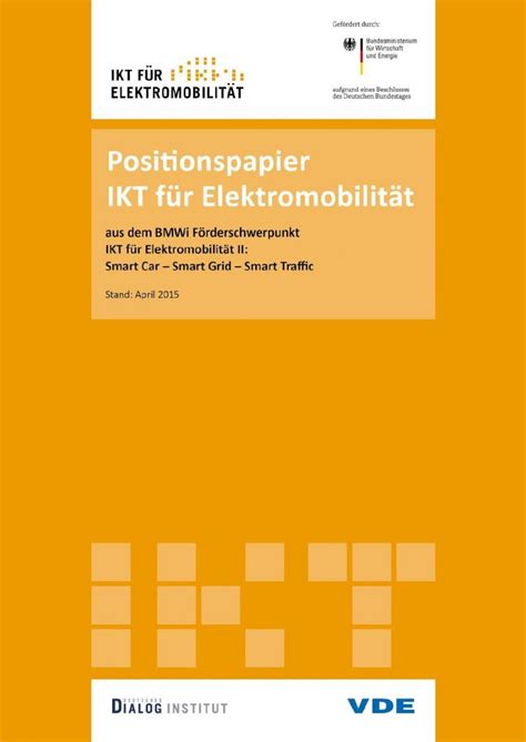 Pdf Positionspapier Ikt F R Elektromobilit T Dokumen Tips