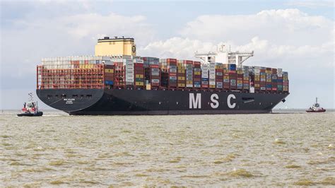 Msc G Ls N Das Gr Te Containerschiff Der Welt Hat In Bremerhaven