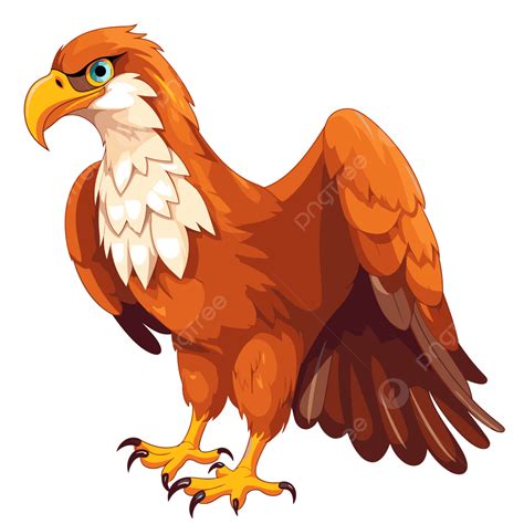 águia Phila Vetor Png Adesivo Clipart Bonito Desenho Animado águia Raptor Em Um Desenho De