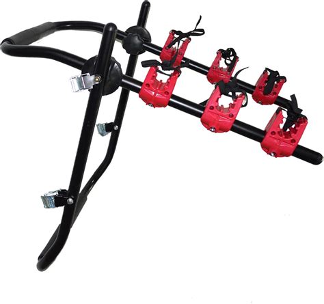 Piaocaiyin Bike Carrier Rack Hatchback Bike Rack Portable 3 Bicycle Trunk Mount