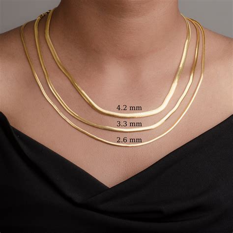 K Real Gold Chain Necklace For Women And Men Rollo Chain Round Box