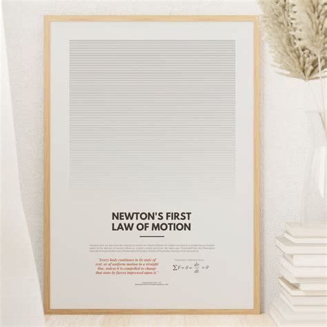 Set of Newton's Laws of Motion, Printable Wall Art, Science Lab Class ...