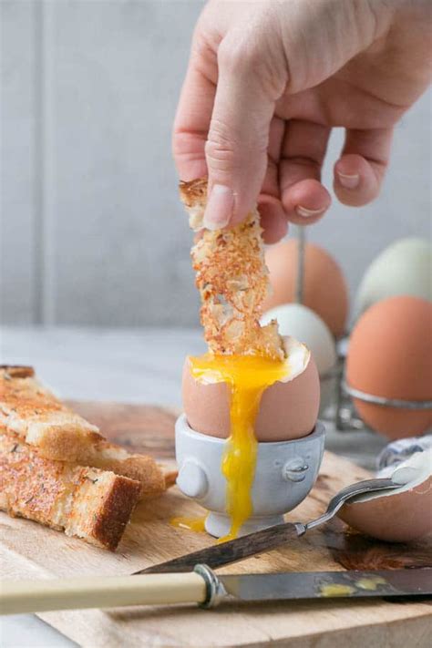 Perfect Soft Boiled Eggs With Thyme And Parmesan Soldiers My Kitchen Love