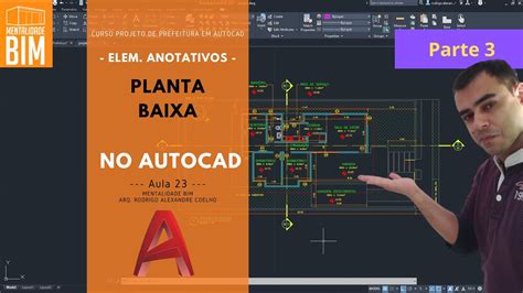 Elementos Anotativos Na Planta Baixa No Autocad Parte Curso