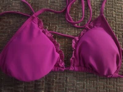Hot Barbie Pink The Bikini Lab PINK Swim Suit Binkini Bra Top Size
