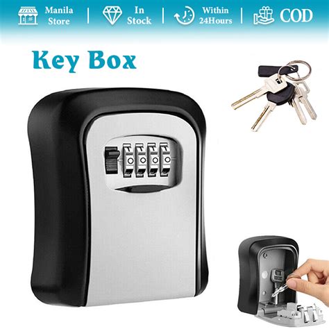 Key Lock Box Combination Lock Box Wall Mounted Waterproof Key Storage Lock Box Home Security