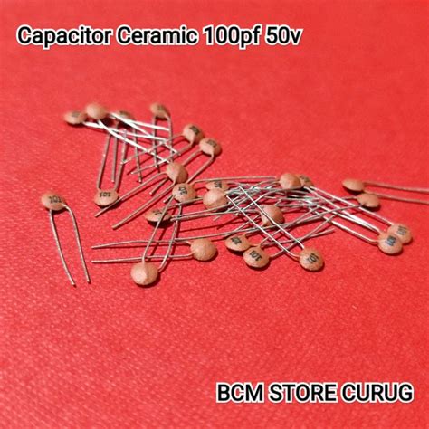 Jual Buah Capacitor Ceramic Pf Pico Farad Pf V