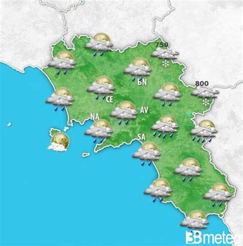 Meteo Campania Due Perturbazioni In Transito Fino Al Weekend Con