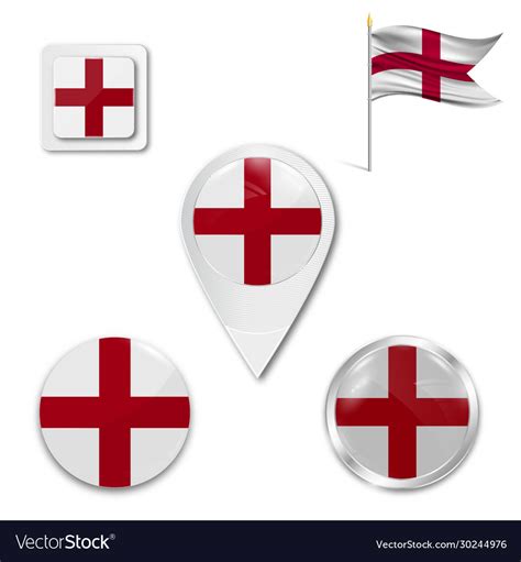 Flag england Royalty Free Vector Image - VectorStock