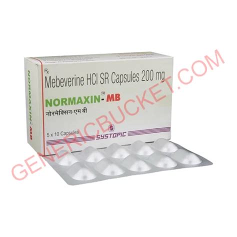 Normaxin Mb Capsule Mebeverine 200mg Genericbucket