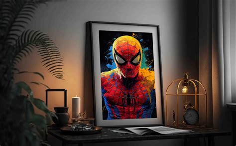 Spider Man Wall Art Pop Art Digtal Art Downloadable Etsy