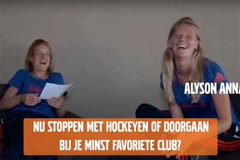 Oranjehockey Dilemma S Caia Van Maasakker En Carlien Dirkse Van Den