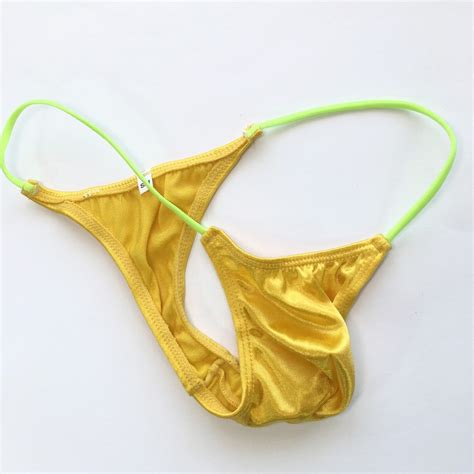 K205Y K205 Mens Micro Bikini String Waist Shiny Satin Knit Nylon Spandex EBay