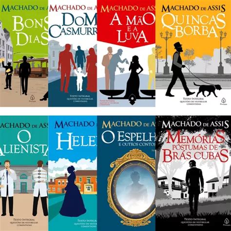 Kit 8 Livros Machado De Assis Dom Casmurro O Espelho Frete grátis