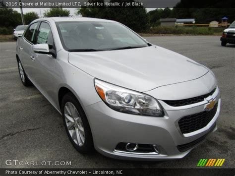 Silver Ice Metallic 2016 Chevrolet Malibu Limited Ltz Jet Black