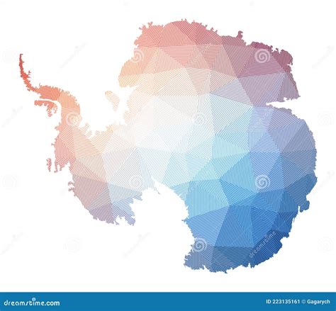 Map Of Antarctica Stock Vector Illustration Of Shape