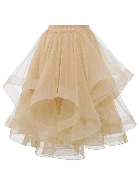 Dresstells Tulle Skirts Tutus For Women Christmas Holiday Party Knee