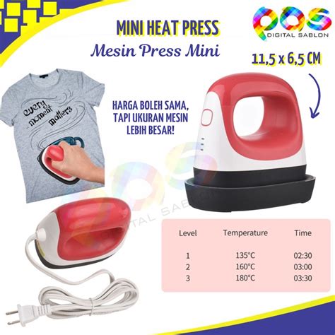 Jual Mesin Press Kaos Mini Mini Heat Press Machine Mesin Press Mini