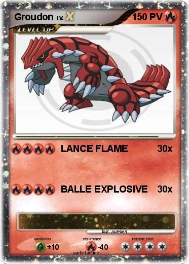 Pokémon Groudon 1223 1223 LANCE FLAME Ma carte Pokémon