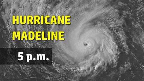 Category Three Hurricane Madeline Threatens Big Island