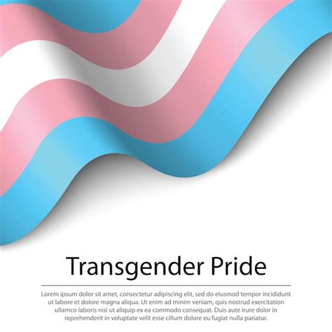 Premium Vector Waving Flag Of Transgender Pride On White Background Banner Or