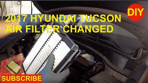 How To Replace Engine Air Filter On 2017 Hyundai Tucson YouTube