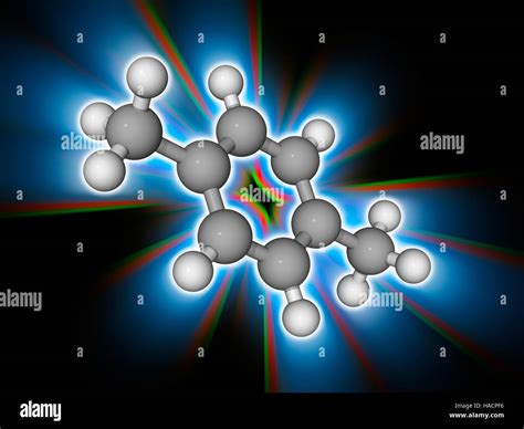 Para Xylene Modelo Molecular Del Hidrocarburo Arom Tico Para Xileno