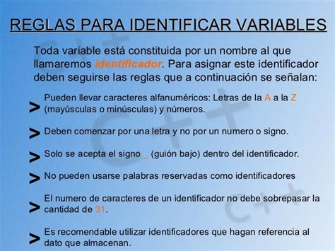 Variables Y Constantes En C