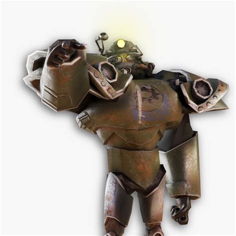 T51 Power Armor Paladin Stylized 3D Model TurboSquid 1814249