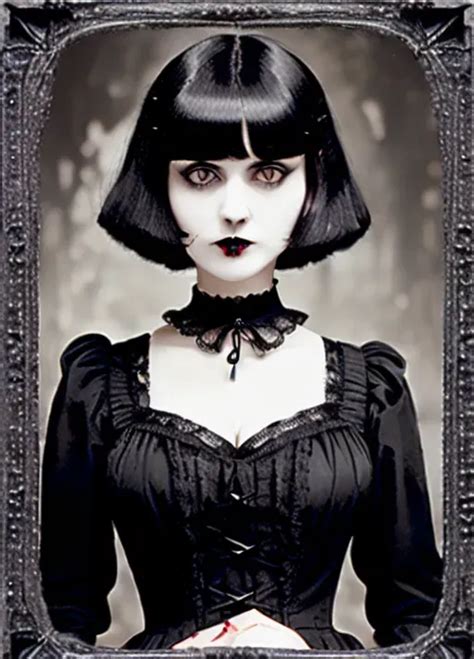 Dopamine Girl Best Quality Photography Of Beautiful Gothic Woman