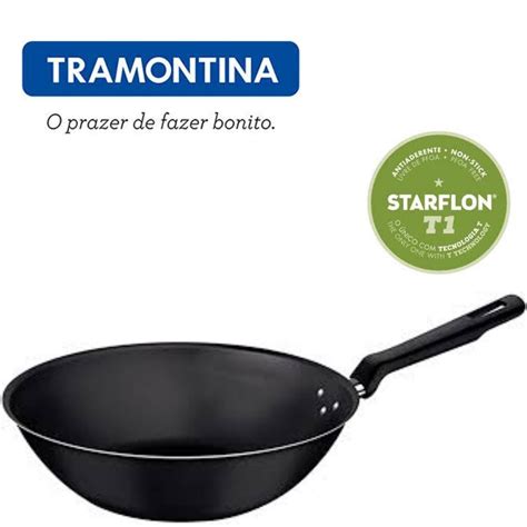 Panela Wok 28cm 3 6l Loreto Alum Antiaderente Tramontina Submarino