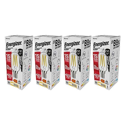 Energizer Led Ses E14 Cooker Hood Filament Bulb Warm White 420 Lm 3