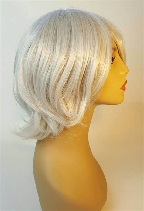 Short Layered Wig Short Layered Blonde Wig Platinum Blonde Etsy Wig