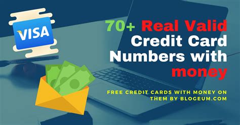 Valid Credit Card Numbers That Work With Money On Them 2020 Visa