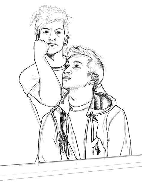 Twenty One Pilots Drawings Coloring Pages Sketch Coloring Page