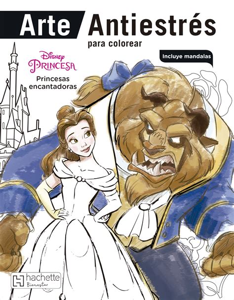 Arte Antiestrés para colorear Princesas encantadoras Hachette Livre