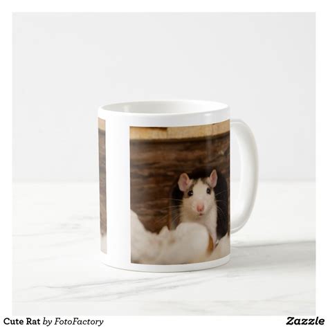 Cute Rat Coffee Mug Cute Rat Peeking Out Of His Home Mugs Cute Rat